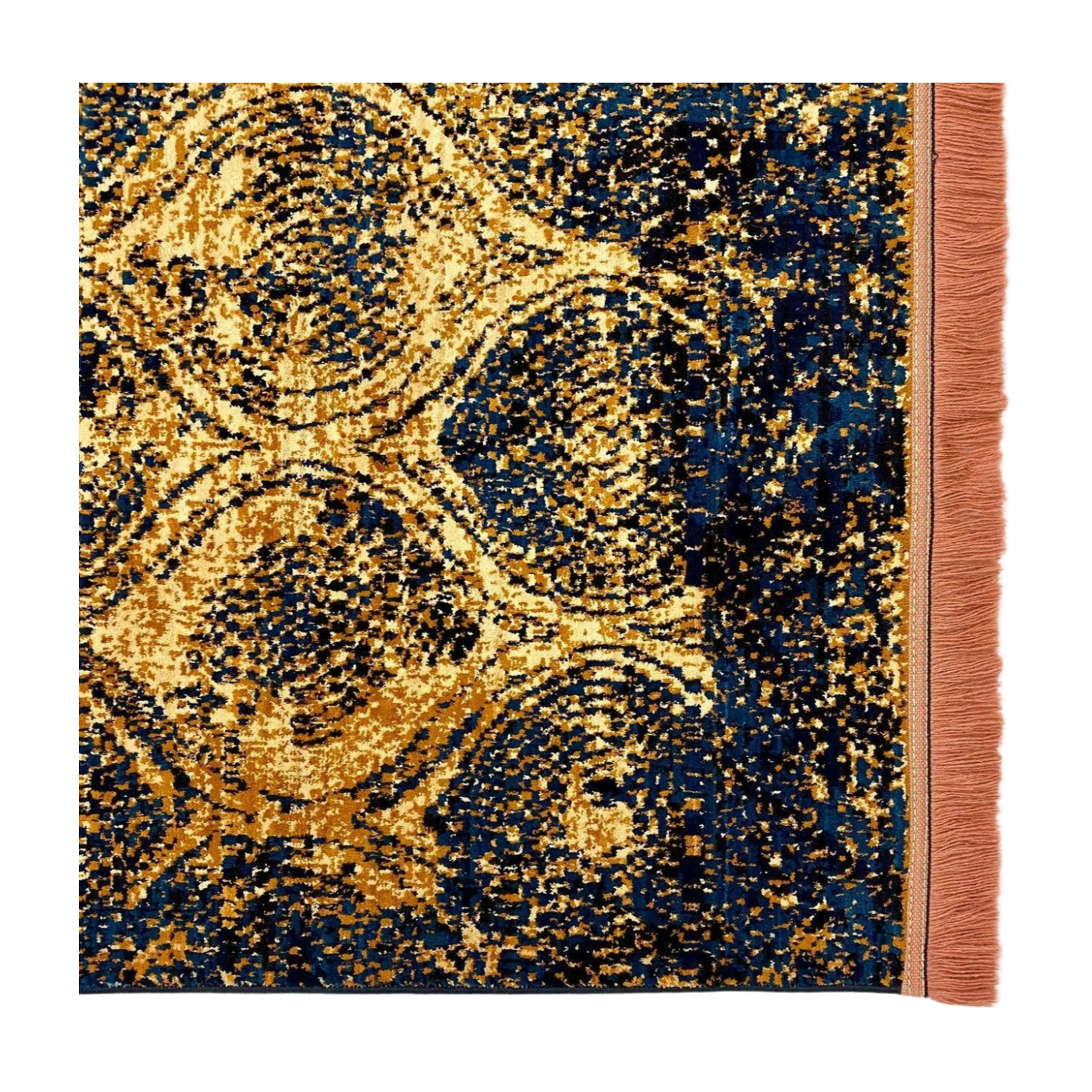 Introduce Classic Charm with Persian Baluchi 3 Area Rug - 5ft x 8ft - Dark Blue - Luxurious Machine-Made Excellence