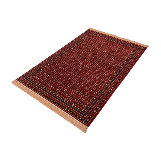 Elevate Your Space with Persian Baluchi 4 Area Rug - 4ft x 6ft - Rich Red Wine