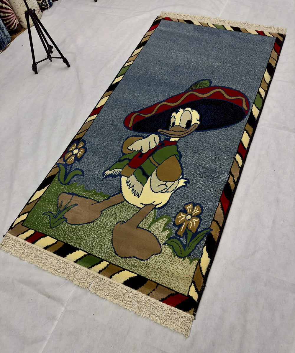 Charming Multi-Colored Persian 500 Area Rug - 3 ft x 6.5 ft - Farsh Aryan 5 with Playful Design