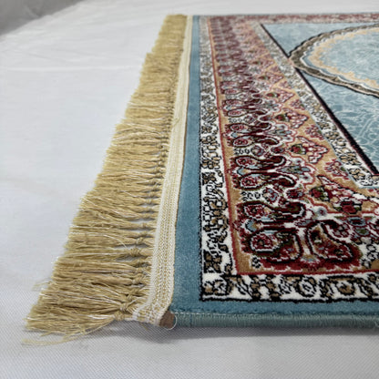 : 5ft x 8ft Persian Rug - Farsh e Nab | 500 Reeds | Luxurious, Machine-Made | Elegant Teal & Burgundy Design | Durable, Easy Maintenance, Eco-Friendly | Made in Iran