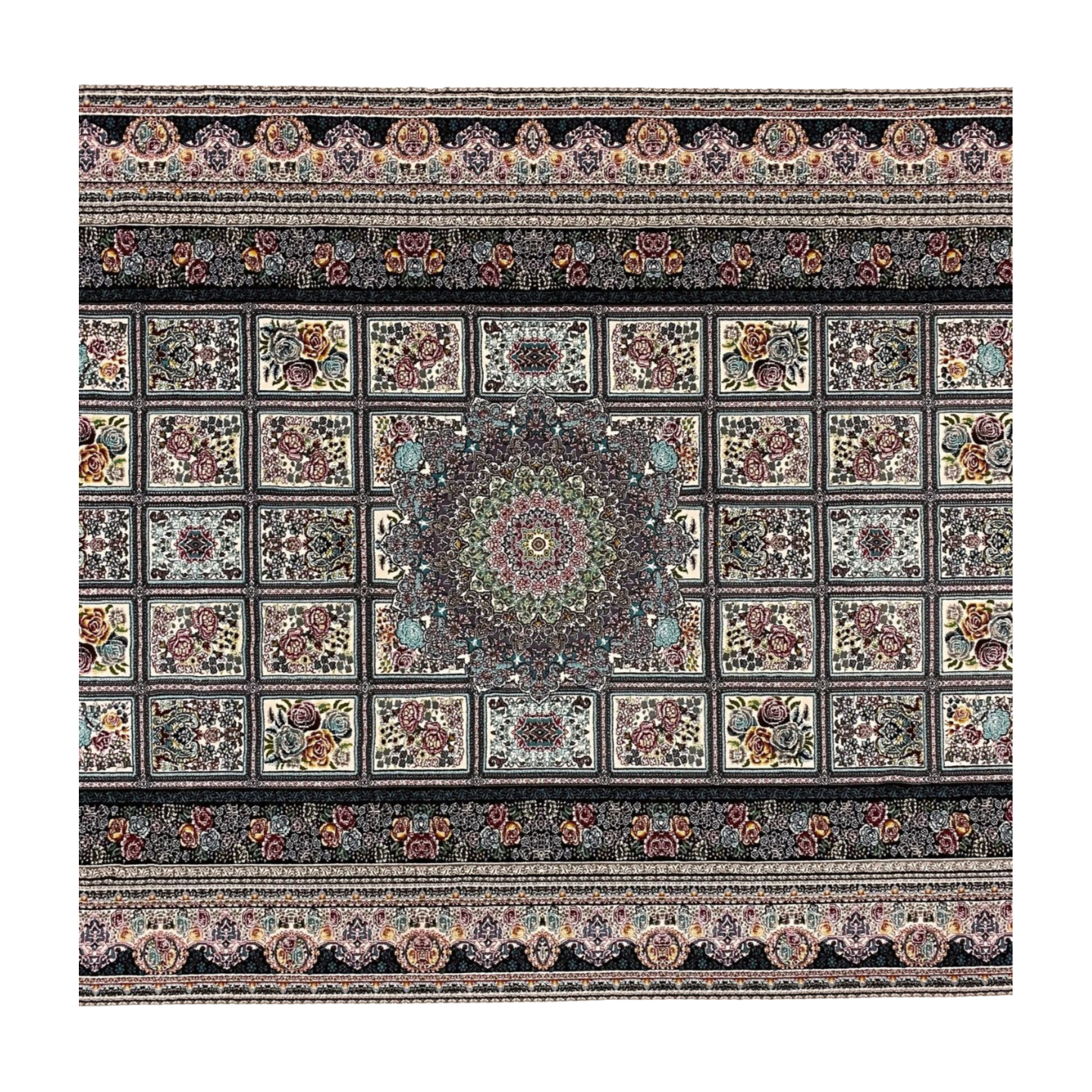 4 ft x 6 ft Area Rug - Persian 1200 Reeds - Farsh Kilim Mojalal 5 - Beige - Luxurious Persian Elegance for Your Home