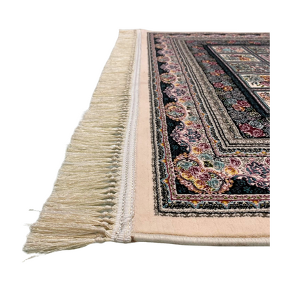 4 ft x 6 ft Area Rug - Persian 1200 Reeds - Farsh Kilim Mojalal 5 - Beige - Luxurious Persian Elegance for Your Home