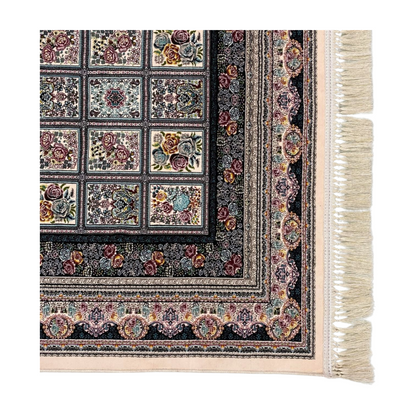 4 ft x 6 ft Area Rug - Persian 1200 Reeds - Farsh Kilim Mojalal 5 - Beige - Luxurious Persian Elegance for Your Home