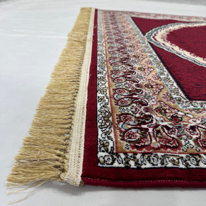 : 5ft x 8ft Persian Rug - Farsh e Nab | 500 Reeds | Luxurious, Machine-Made | Elegant Burgundy & Gold Design | Durable, Easy Maintenance, Eco-Friendly | Made in Iran