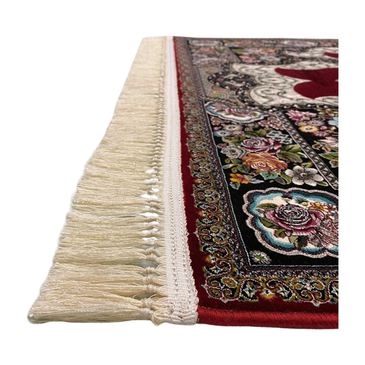 4 ft x 6 ft Area Rug - Persian 1200 Reeds - Farsh Kilim Mojalal 4 - Red Wine - Luxurious Persian Elegance for Your Home