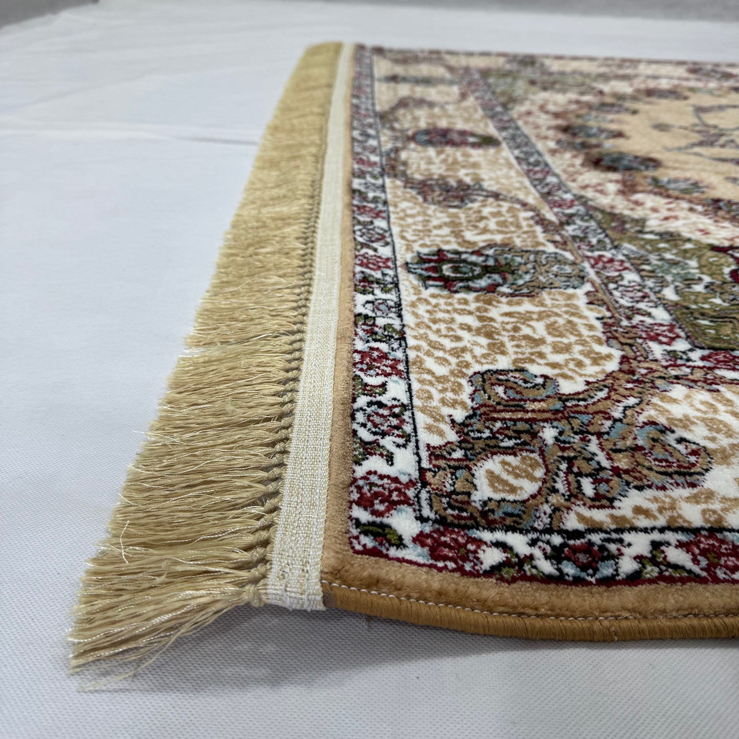 5ft x 8ft Persian Rug - Farsh e Nab | 500 Reeds | Luxurious, Machine-Made | Elegant Gold & Burgundy Design | Durable, Easy Maintenance, Eco-Friendly | Made in Iran