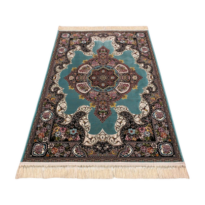 4 ft x 6 ft Area Rug - Persian 1200 Reeds - Farsh Kilim Mojalal 3 - Tortoise - Elegant Persian Design for a Luxurious Home