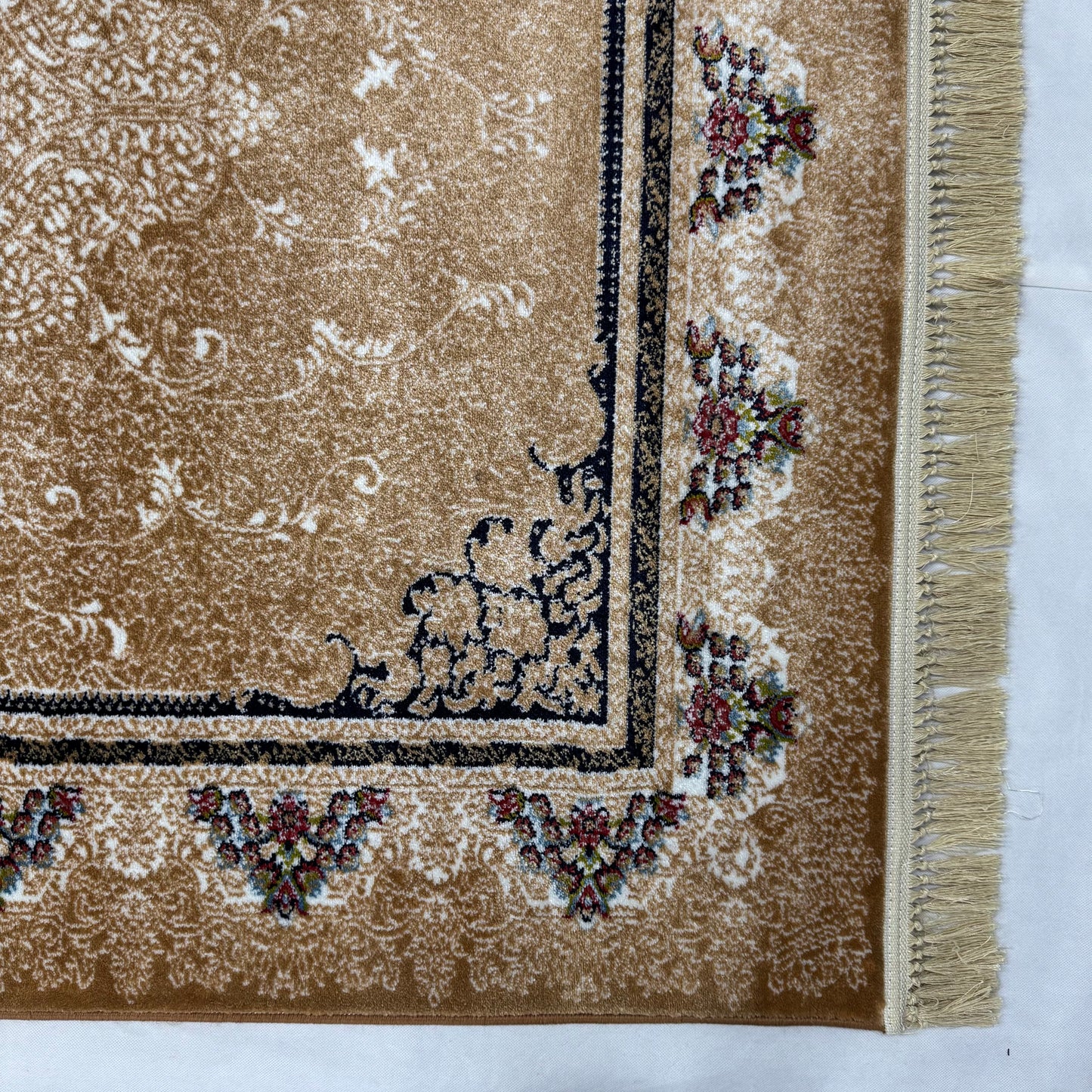 5ft x 8ft Persian Rug - Farsh e Nab | 500 Reeds | Luxurious, Machine-Made | Elegant Gold & Burgundy Design | Durable, Easy Maintenance, Eco-Friendly | Made in Iran