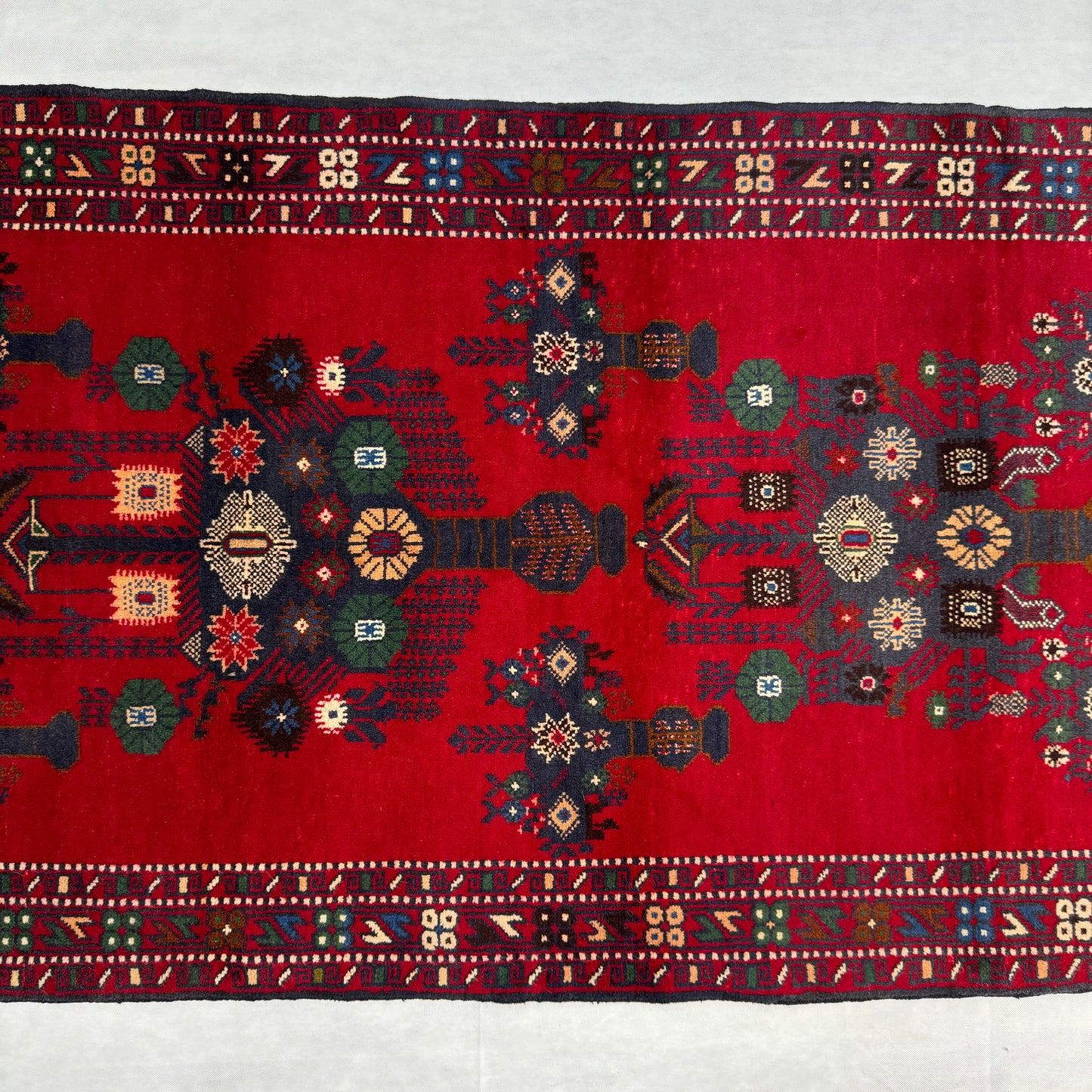 Exquisite Handmade Baluchi Rug - 4ft x 6ft Red Persian Floral Design, Wool Carpet