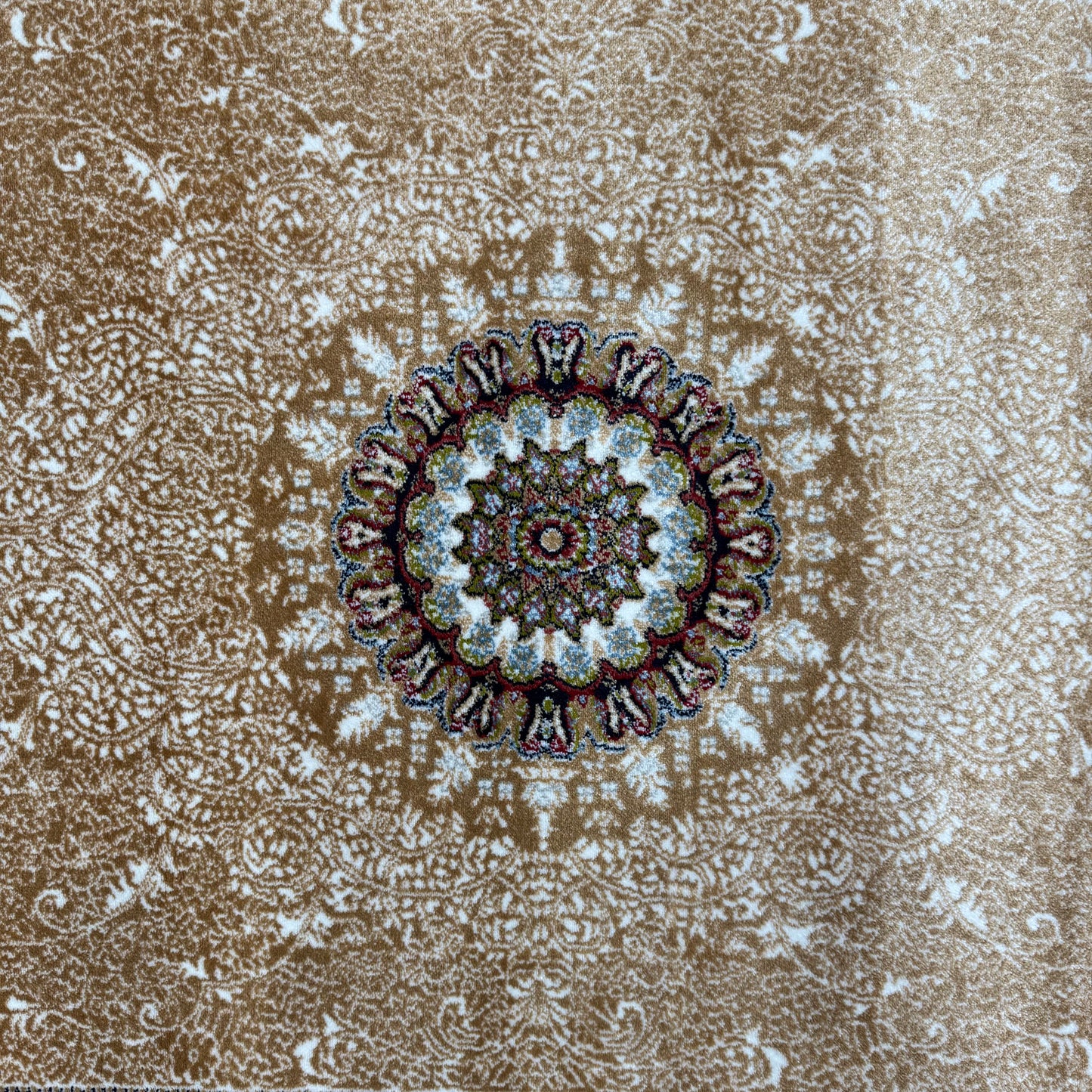 5ft x 8ft Persian Rug - Farsh e Nab | 500 Reeds | Luxurious, Machine-Made | Elegant Gold & Burgundy Design | Durable, Easy Maintenance, Eco-Friendly | Made in Iran