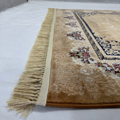 5ft x 8ft Persian Rug - Farsh e Nab | 500 Reeds | Luxurious, Machine-Made | Elegant Gold & Burgundy Design | Durable, Easy Maintenance, Eco-Friendly | Made in Iran