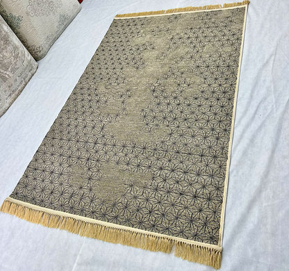 5 ft x 8 ft - Area Rug - Persian 700 Reeds - Nagina Mashad Helal 9 - Beige and Grey