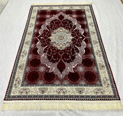 5 ft x 8 ft - Area Rug - Persian 700 Reeds - Avizeh 9 - Red Wine and Multi Colors