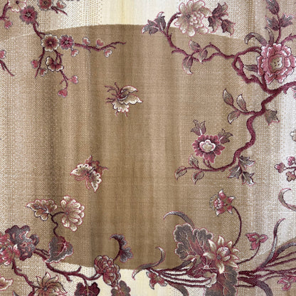 5ft x 8ft Persian Rug - Farsh e Nab | 500 Reeds | Luxurious, Machine-Made | Elegant Gold & Burgundy Floral Design | Durable, Easy Maintenance, Eco-Friendly | Made in Iran