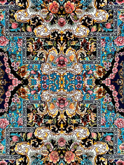 3 ft x 13 ft - Runner - Persian 1000 Reeds - Shahkar 9 - Tortoise and Multi Colors