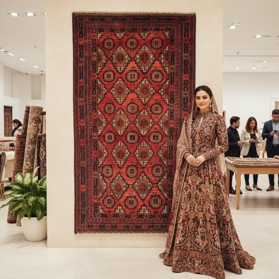 Handmade Afghan Wool Rug - 4 ft x 7 ft | Baluchi Aqsi Design | Rich, Durable, Eco-Friendly Luxury