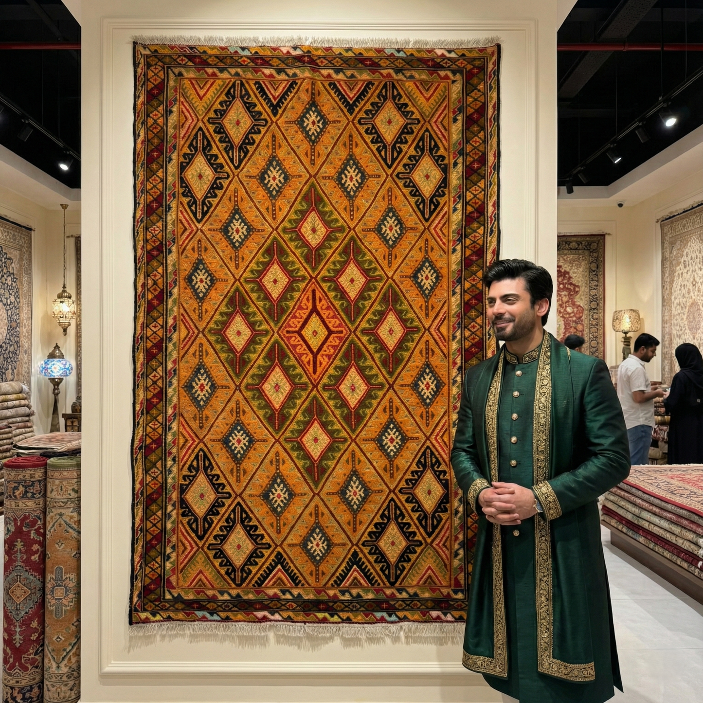 Handmade Afghan Wool Rug - 2.5ft x 5ft | Vibrant Multi-Color Oriental Carpet