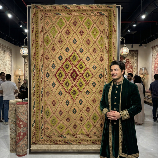 Handmade Herat Afghan Wool Rug - 2.5ft x 4ft | Authentic Oriental Carpet