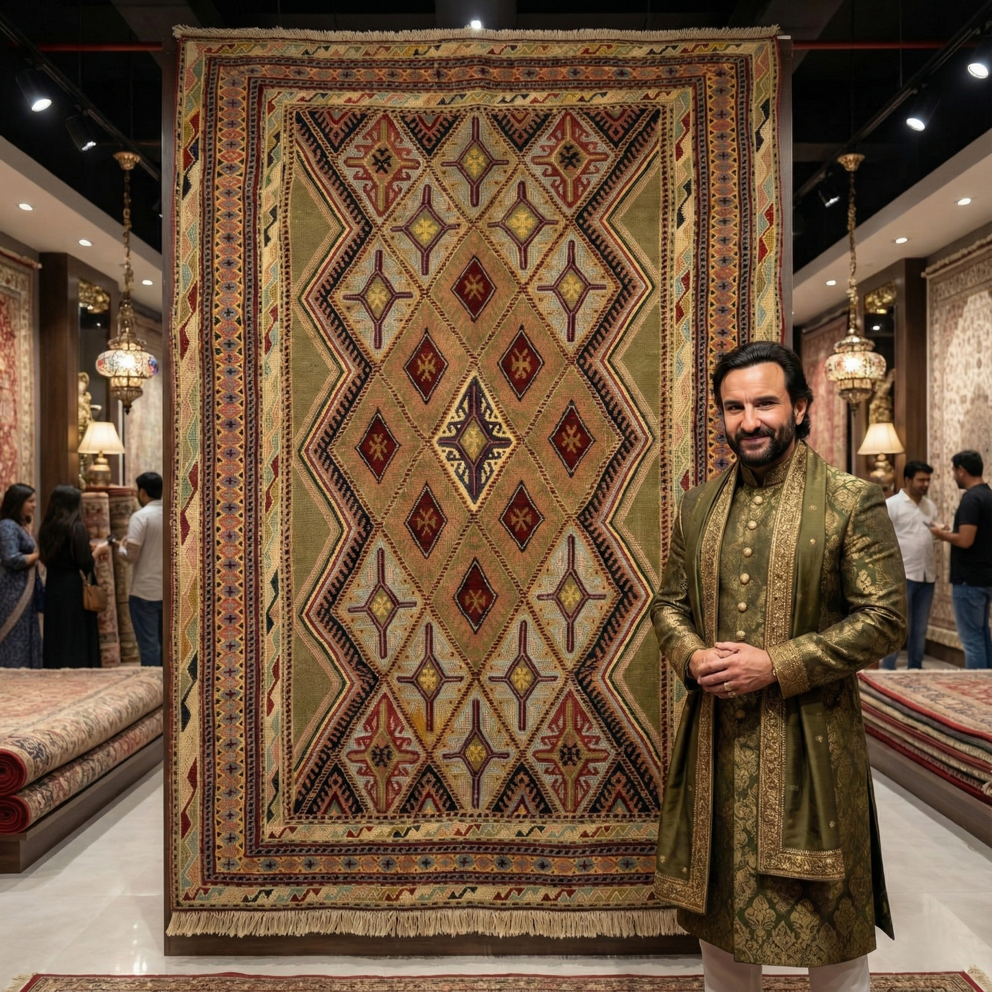 Handmade Herat Afghan Wool Rug - 2.5ft x 4ft | Authentic Oriental Carpet