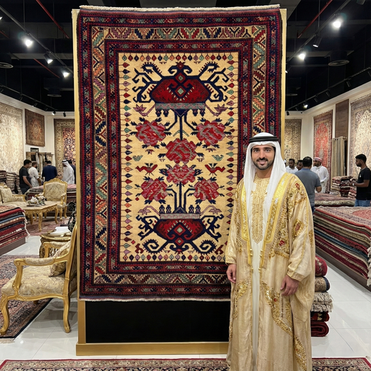 Handmade Sumak Wool Rug 4.5 ft x 6.5 ft – Authentic Persian Floral Design