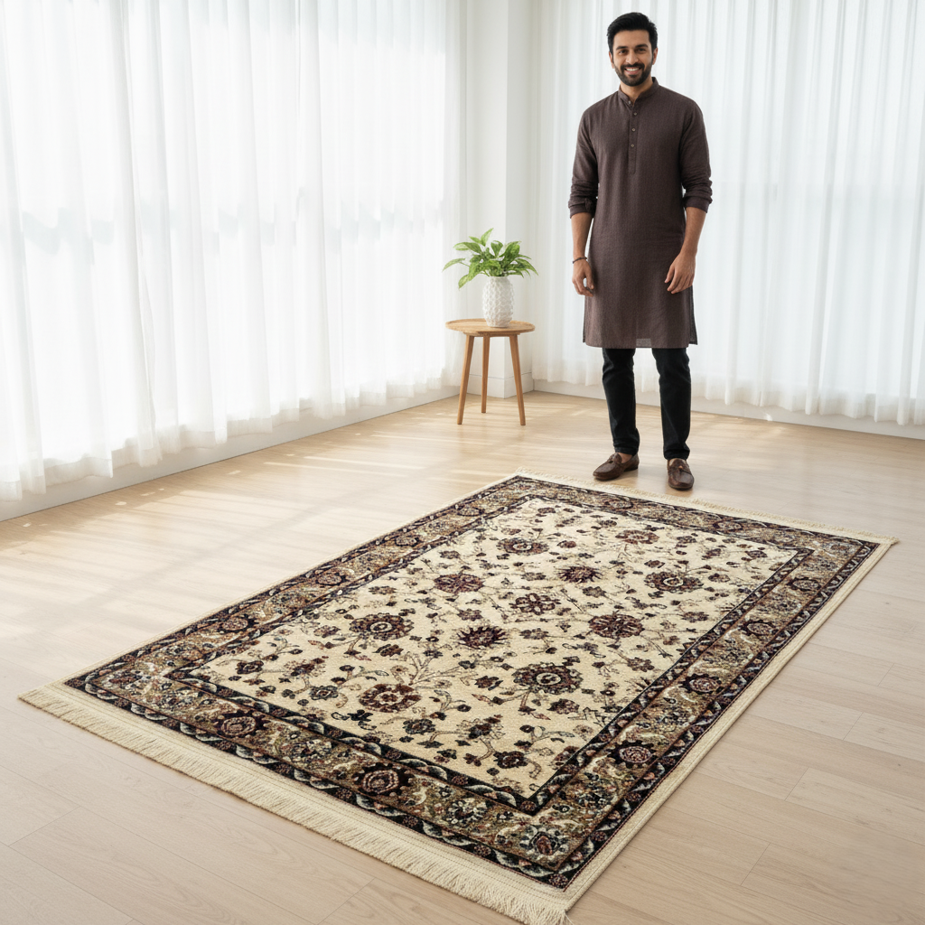 Turkish Rug - Garnet Collection - Beige Color