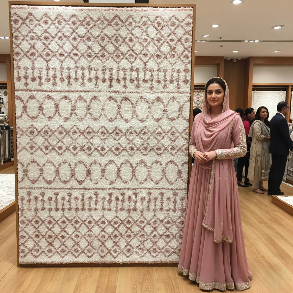 5ft x 8ft Persian Shaggy Rug - Koshani Puffy Design | Soft Synthetic Wool, Luxurious Comfort