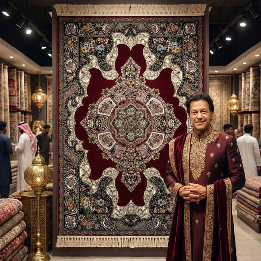 4 ft x 6 ft Area Rug - Persian 1200 Reeds - Farsh Kilim Mojalal 4 - Red Wine - Luxurious Persian Elegance for Your Home