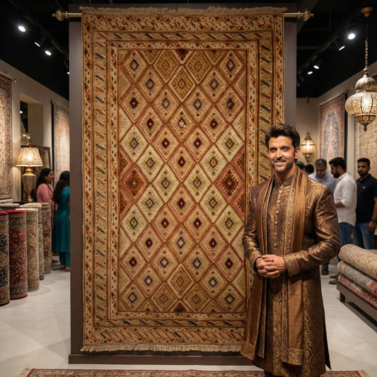 Handmade Herat Afghan Wool Rug - 2.5ft x 4ft | Authentic Oriental Carpet