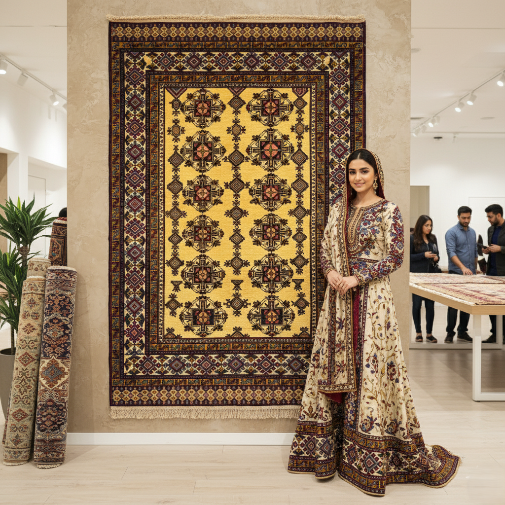 Handmade Afghan Wool Rug - 4 ft x 6 ft | Baluchi Aqsi Design | Elegant, Durable, Eco-Friendly Luxury