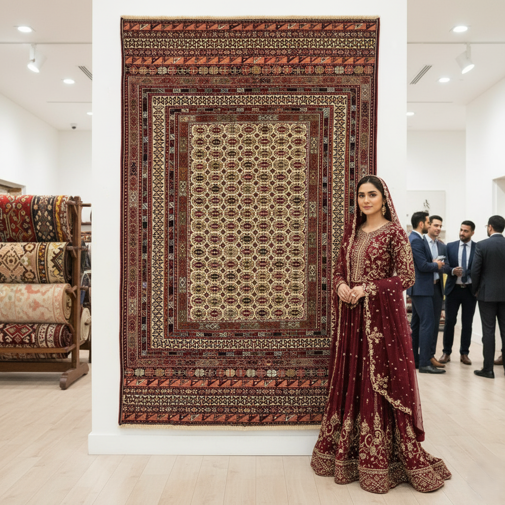 4ft x 6ft Handmade Afghan Wool Premium Kilim Rug – Traditional Geometric Design – Luxurious, Durable, Eco-Friendly