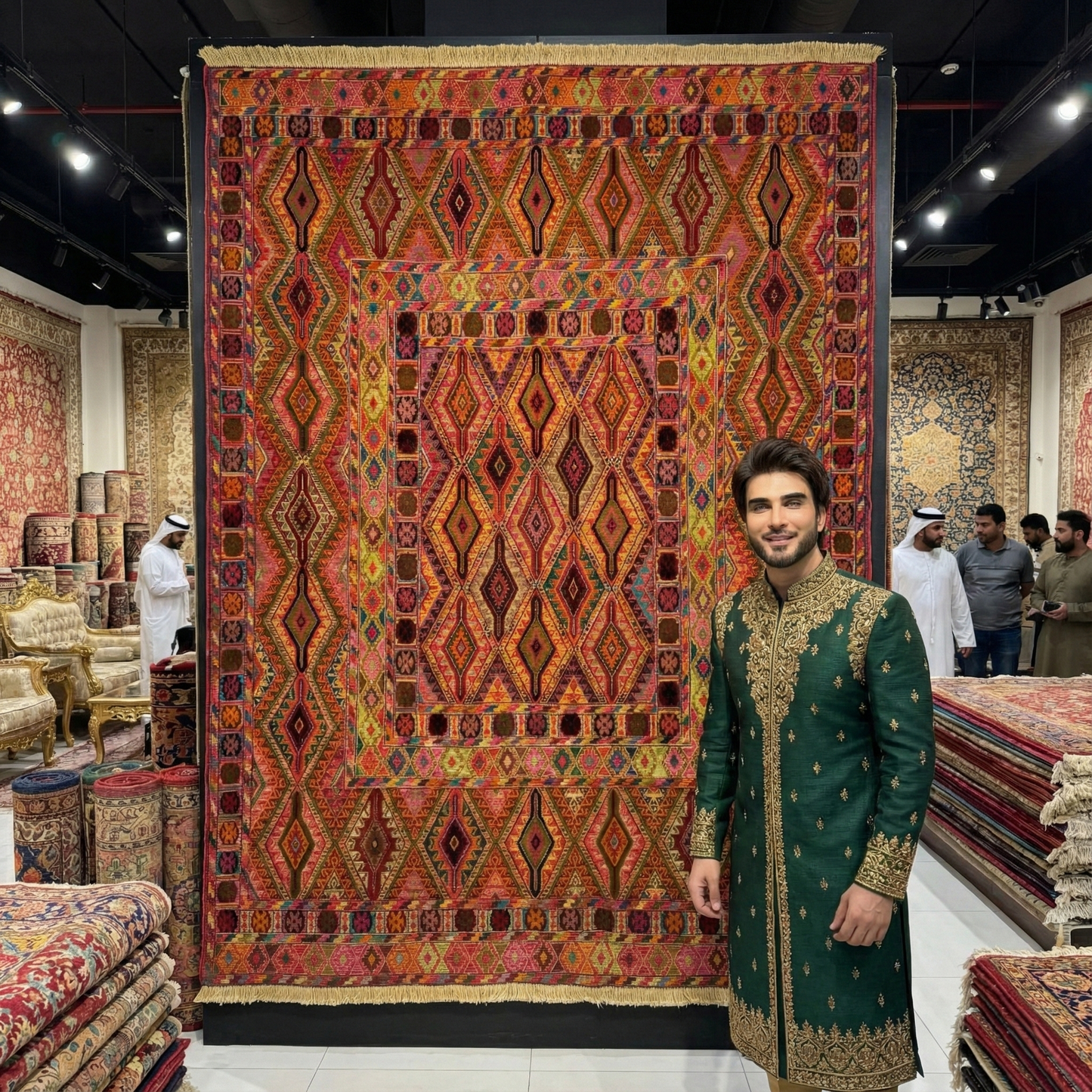 Vibrant Afghan Baluchi Handmade Rug - 4.5ft x 6ft Luxurious Wool Masterpiece