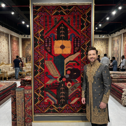 Stunning Baluchi Handmade Rug – 4 ft x 7 ft – Authentic Afghan Tribal Design