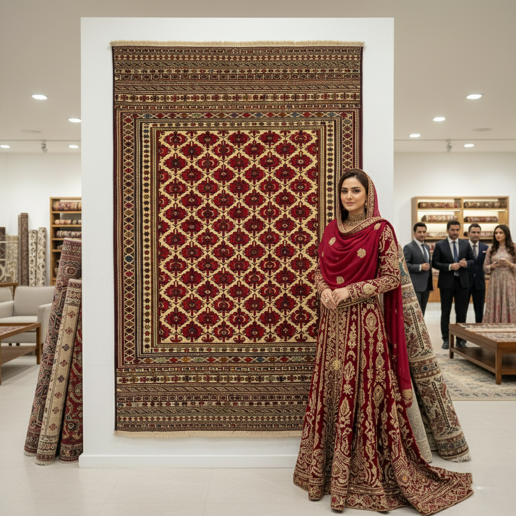 4 ft x 7 ft Handmade Afghan Wool Premium Kilim Rug – Traditional Red and Beige Floral Design – Luxurious, Durable, Eco-Friendly