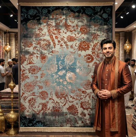 Exquisite 7 ft x 10 ft Persian 700 Reeds Farsh Nagina Mashad Helal 1 Area Rug - Black with Multi Colors