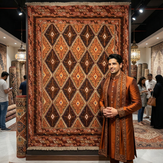 Handmade Herat Afghan Wool Rug - 2.5ft x 4ft | Authentic Oriental Carpet