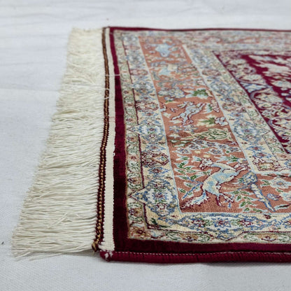 Persian Silk Bird of Paradise Rug 2.5 ft x 4 ft | 1600 Reeds
