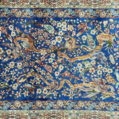 Persian Silk Garden of Paradise Rug 2.5 ft x 4 ft | 1600 Reed
