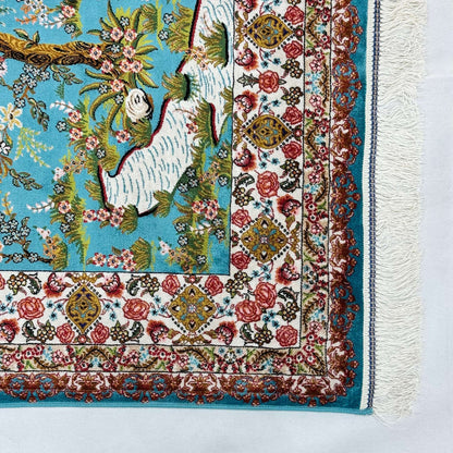 Persian Silk Tree of Life Rug 2.5 ft x 4 ft | Pure Silk Abresham 1600 Reeds