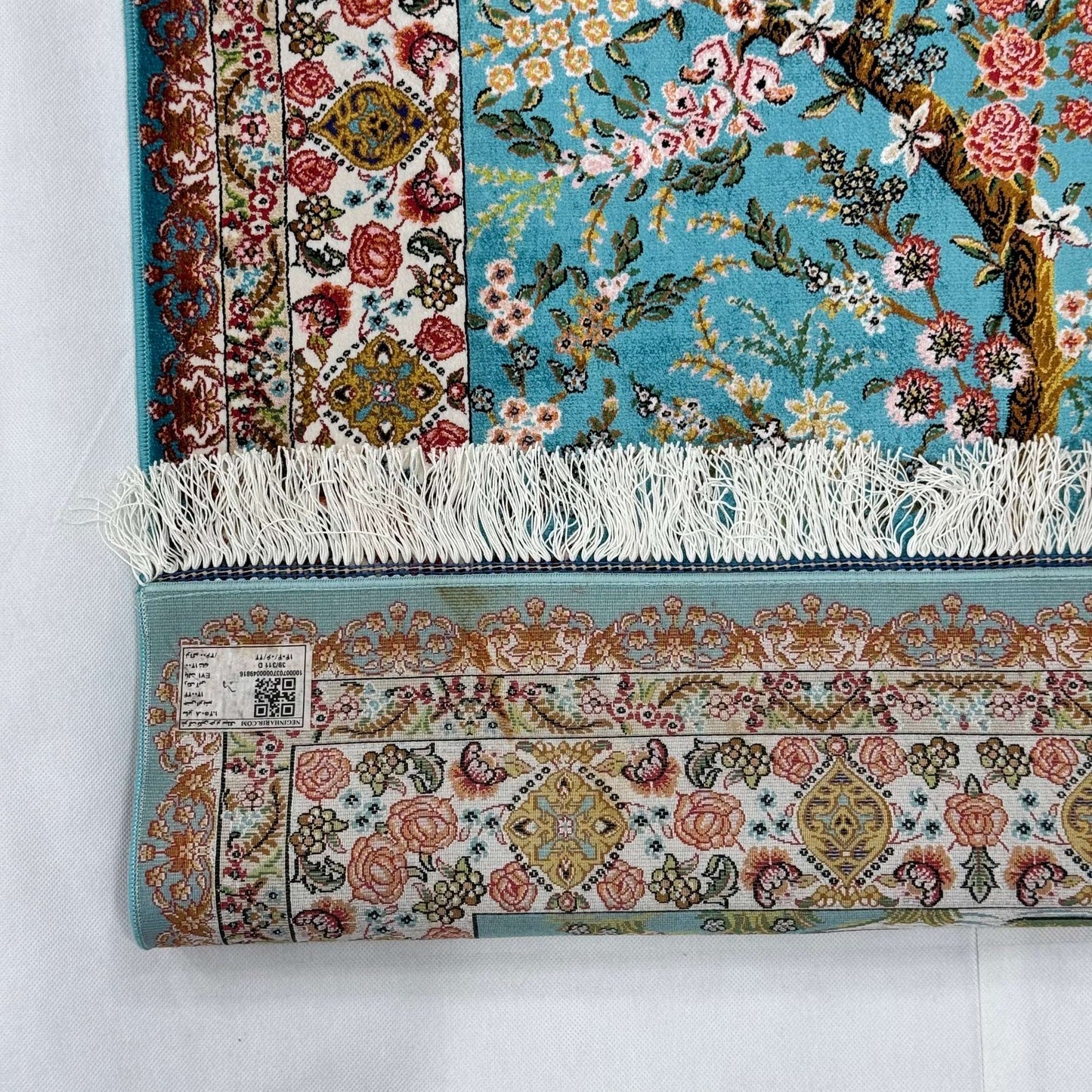 Persian Silk Tree of Life Rug 2.5 ft x 4 ft | Pure Silk Abresham 1600 Reeds