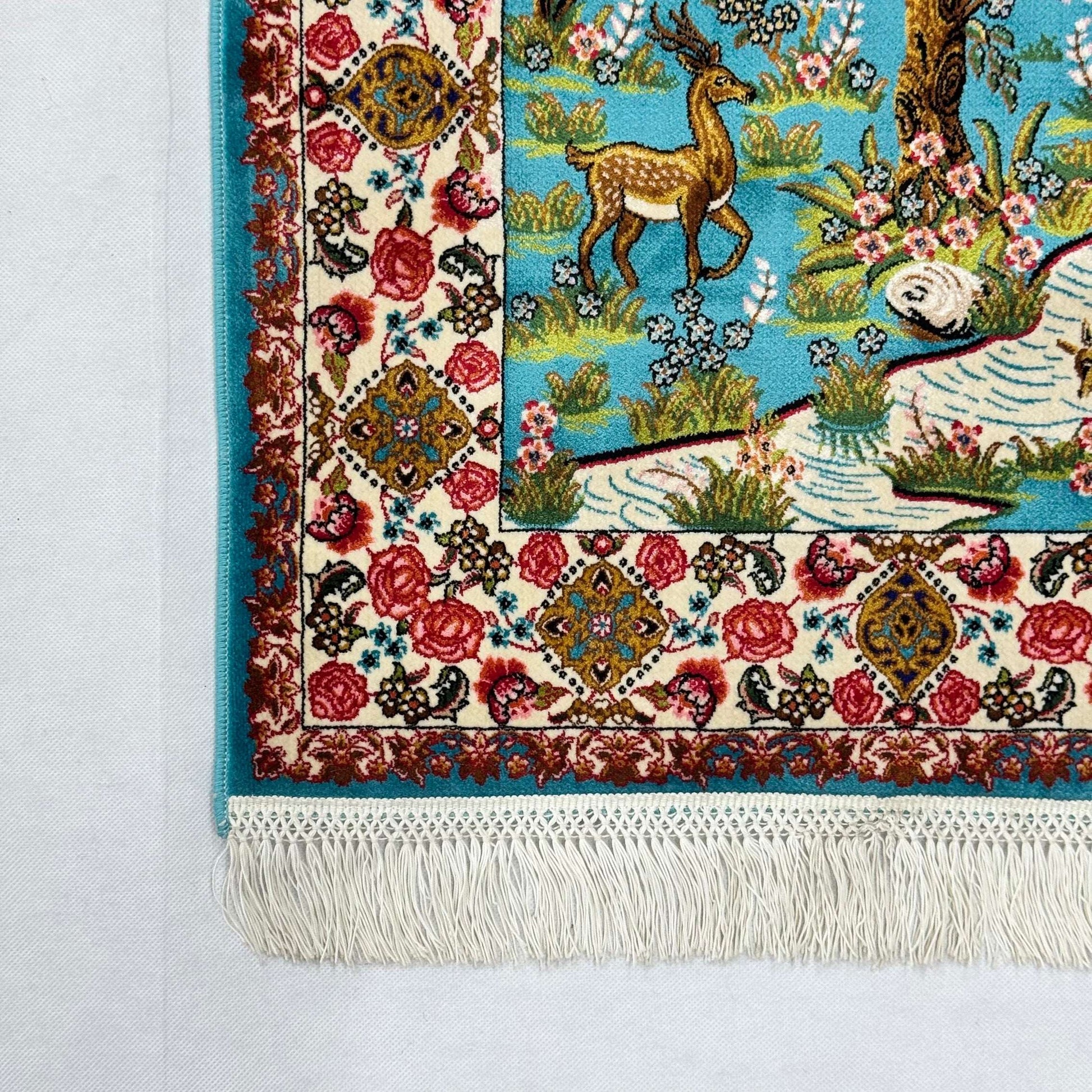 Persian Silk Garden of Paradise Rug 2 ft x 3 ft | 1600 Reed