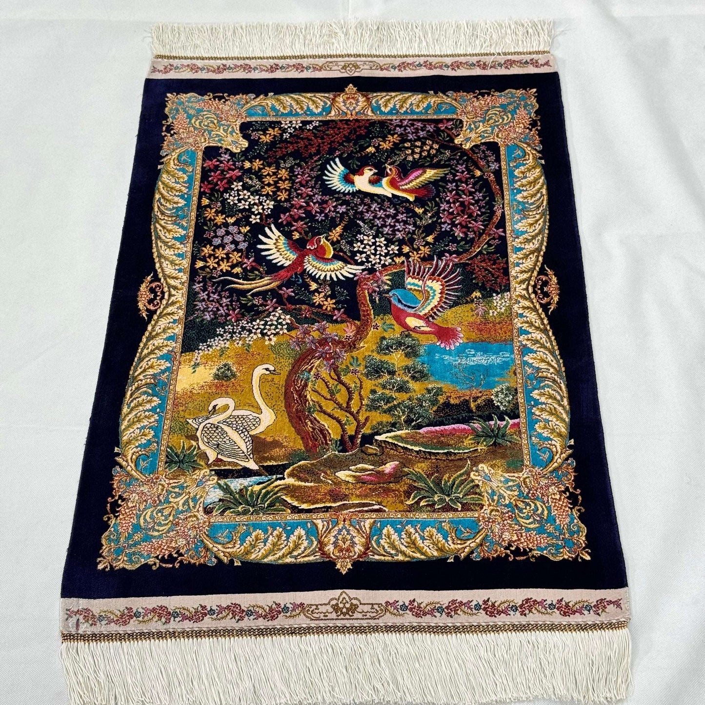Persian Silk Garden of Paradise Rug 2 ft x 3 ft | 1600 Reed