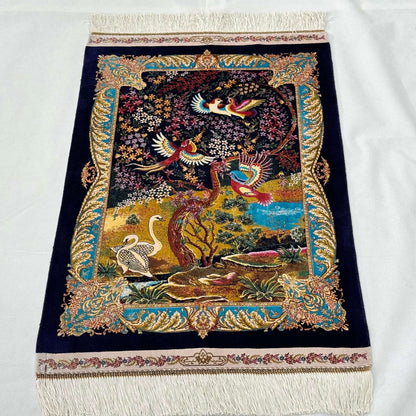 Persian Silk Garden of Paradise Rug 2 ft x 3 ft | 1600 Reed