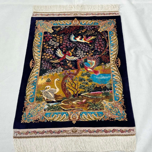 Persian Silk Garden of Paradise Rug 2 ft x 3 ft | 1600 Reed