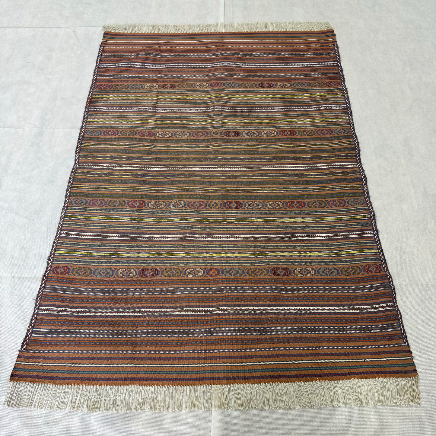 Handmade Multicolor Afghan Kilim Rug - 3ft x 5ft