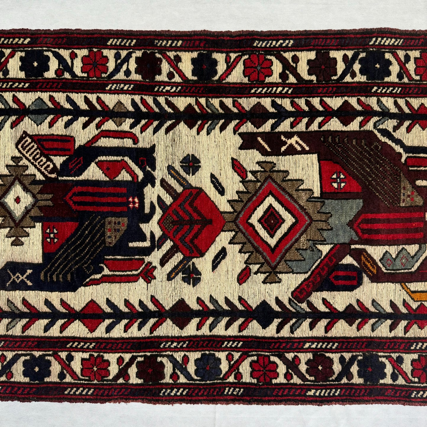 Handcrafted Gul Barjasta Rug - 3 ft x 5 ft - Traditional Motifs