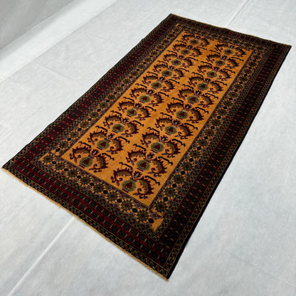 Luxurious Handmade Baluchi Rug - Premium Quality 4 ft x 7 ft Afghan Carpet