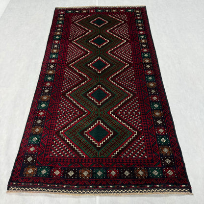 Premium Baluchi Handmade Rug - Size 4 ft x 7 ft - Authentic Afghan Craftsmanship