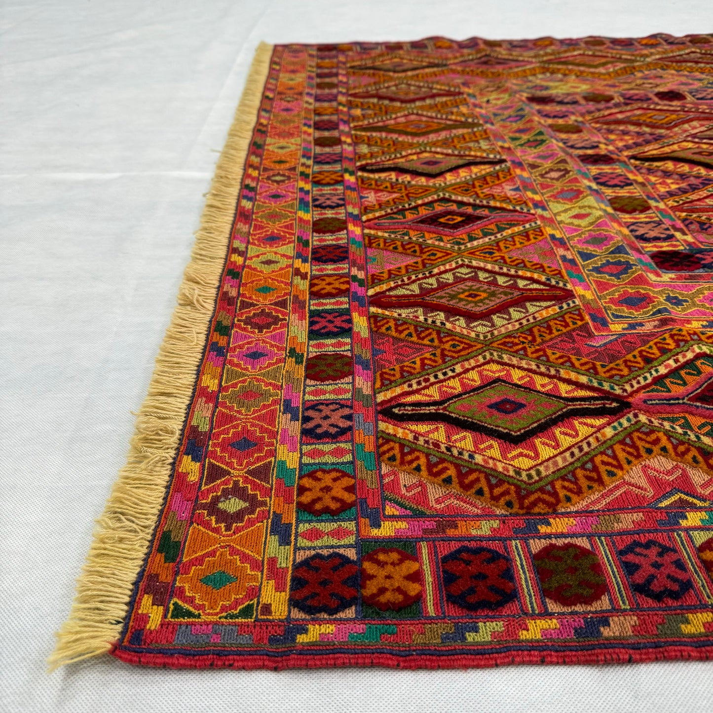 Vibrant Afghan Baluchi Handmade Rug - 4.5ft x 6ft Luxurious Wool Masterpiece