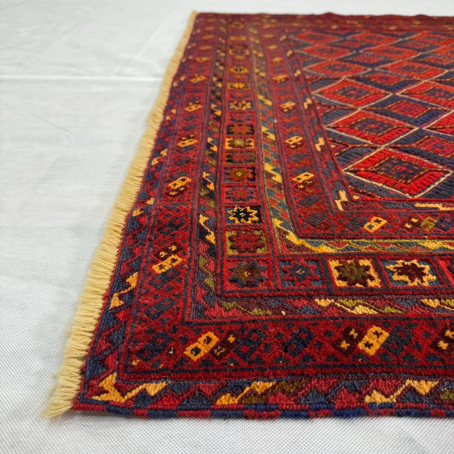 Exquisite Mashwani Afghan Handmade Rug - 5 ft x 6.5 ft | Authentic Tribal Design | Premium Wool Weave