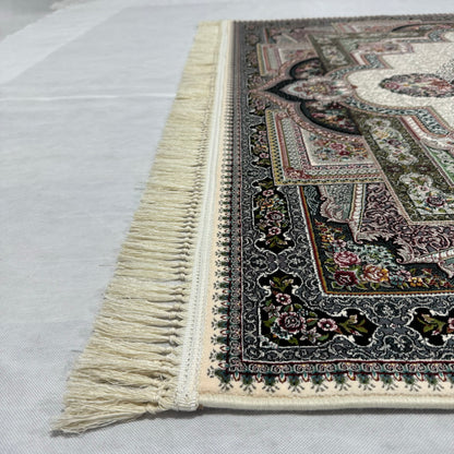 5 ft x 8 ft Area Rug - Persian 1200 Reeds - Farsh Kilim Mojalal 5 - Beige - Luxurious Elegance and Durability